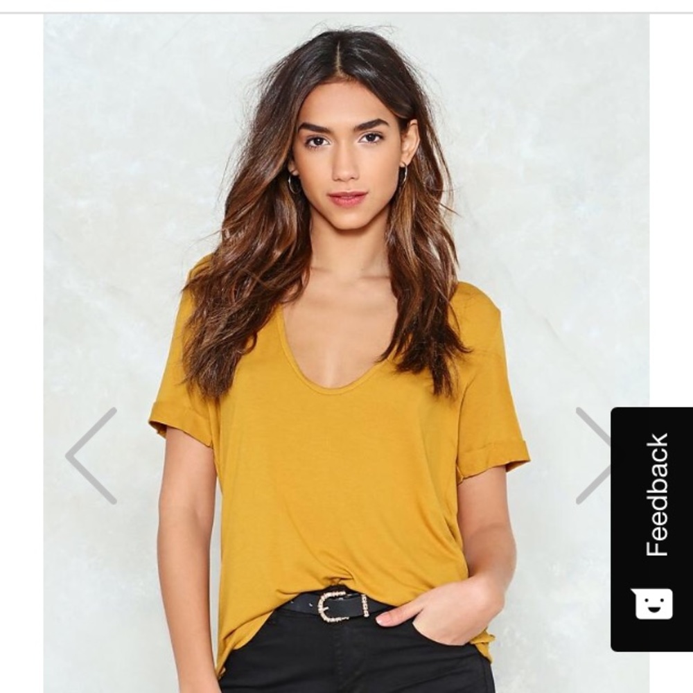 Nasty Gal Riley Scoop T-shirt